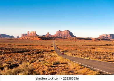 Road Leading To Monument Valley 