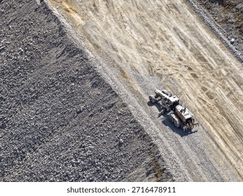 road leveling and compaction process using heavy machinery motor grader