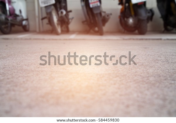 Road with light and
motorcycles background
