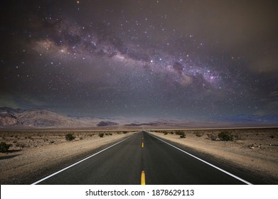 road lines in death valley desert, california, usa - Powered by Shutterstock