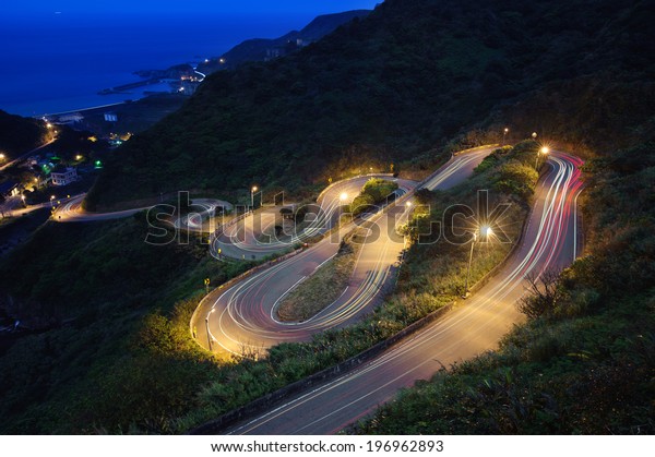 Road Loops On Mountain Stock Photo (Edit Now) 196962893