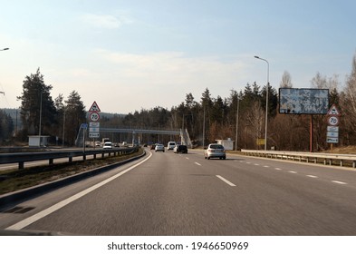 The Road M-05 Kiev - Odessa. March 27, 2021. Kiev Region, Ukraine