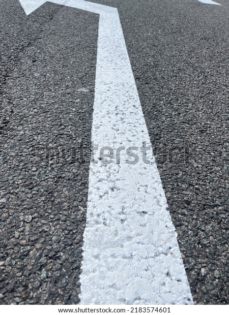 Road marking. horizontal road markings. White
road markings. Asphalt