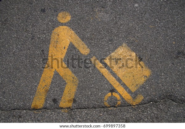 Road Marking Loading Unloading Stock Photo 699897358 | Shutterstock