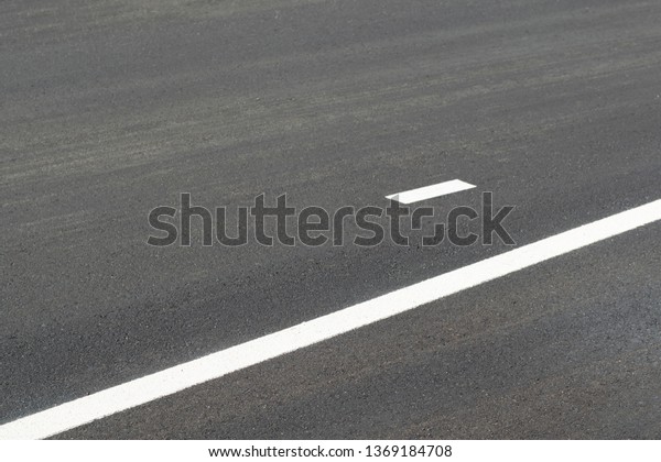 Road marks, asphalt and\
white line