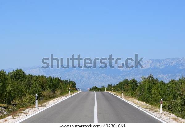 Road in the\
Mediterranean, Ravni Kotari,\
Croatia