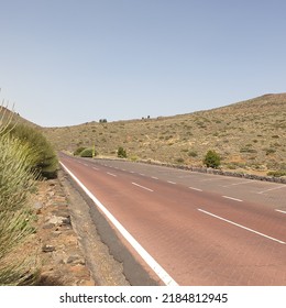 Road In The Middle Of Nowhere, Photo From Canary Islands