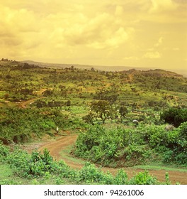 The Road To Mount Elgon National Park, Uganda, East Africa