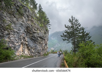 Road in the mountains.
