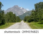 The road to the mountains, Lyngen, Troms County