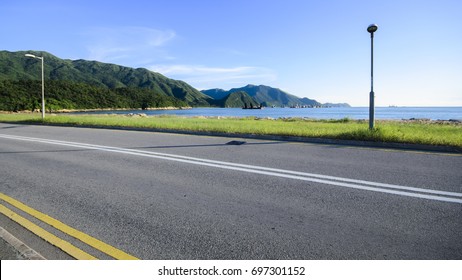 The Road near sea 