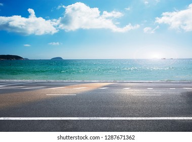 Road on tropical beach - Powered by Shutterstock