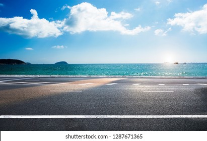 Road on tropical beach - Powered by Shutterstock