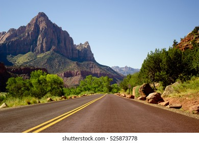 Road On Zion National Park, USA