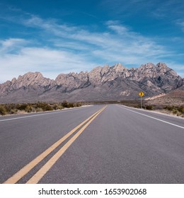 Road To The Organ Mountains In New Mexico