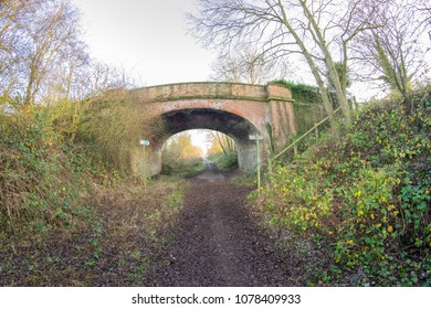 Road over Rail Bridge, Disused Railway Line known as the "Hudson Way", near the village of Cherry Burton, East Yorkshire - Shutterstock ID 1078409933