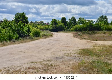 Road In The Rural Area In Poland