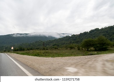 Road in Russia, Chechnya, Grozny, on our way to Urus Martan city.
nature, tree