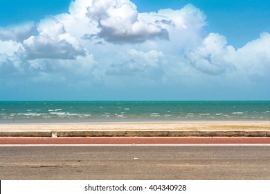 Road Side Thailand Beach View Background