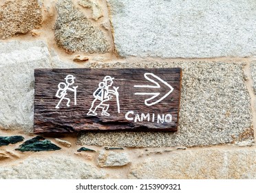 Road Sign Of Camino De Santiago