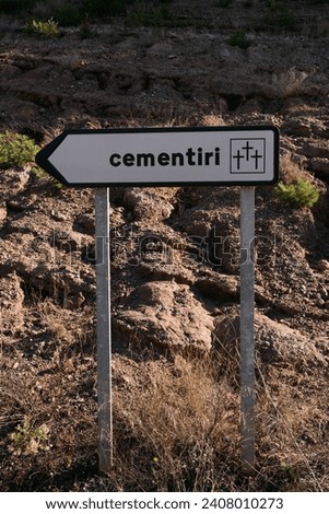 Similar – Image, Stock Photo final journey Cemetery