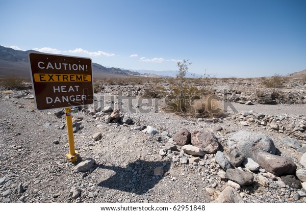 Road Sign Death Valley Warning Travelers Stock Photo (Edit Now) 62951848