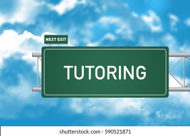Road Sign Showing Tutoring  - Shutterstock ID 590521871