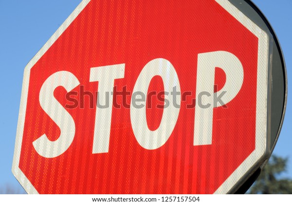 road sign signals\
stop