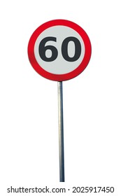 Road Sign Speed Limit 60