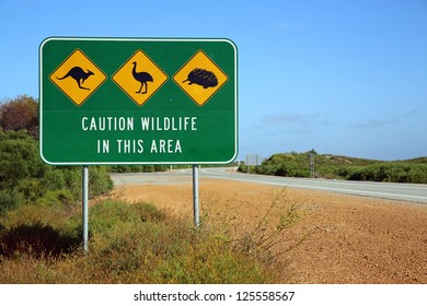 Road Sign In Western Australia