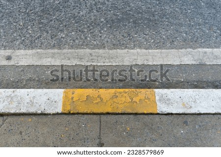 Similar – Image, Stock Photo Yellow box Asphalt Hard