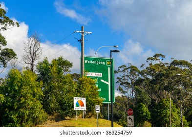 Road Sign Wollongong - Australia 