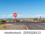 Road signs at the intersection between roads N10 and R383 at Marydale