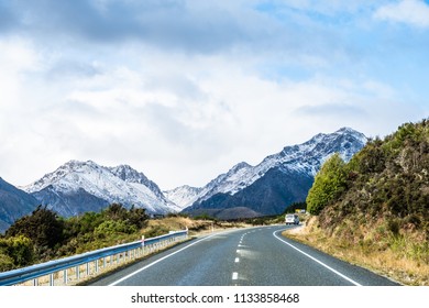 A Road To The Snow Mountain. Fiordland, New Zealand.