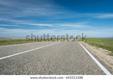 Similar – Image, Stock Photo road construction