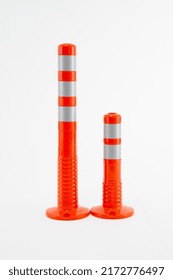 Road Stud Traffic Island Delineator Caution Plastic Orange Red White Isolated No Parking - Shutterstock ID 2172776497
