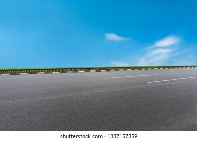 Road surface and sky cloud landscape