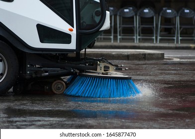 Road Sweeper Vehicle, London, UK