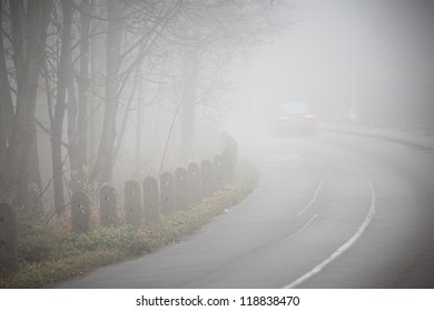 Road In Thick Fog