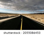 Road through Death Valley. Original image from Carol M. Highsmithrsquo;s America, Library of Congress collection. Digitally enhanced by rawpixel.