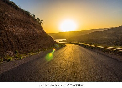road through the mountain