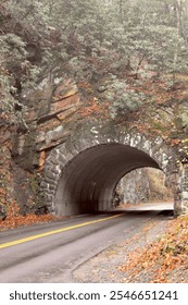 Road through a mountain range