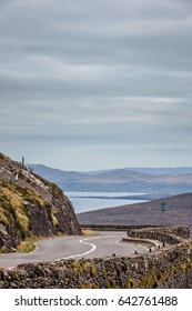 Road Through The Stunning Scenery Of The Ring Of Kerry, Ireland