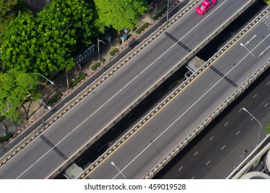 road top view