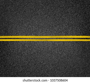 Road Top View Asphalt Highway Yellow Stock Photo (Edit Now) 1037508604