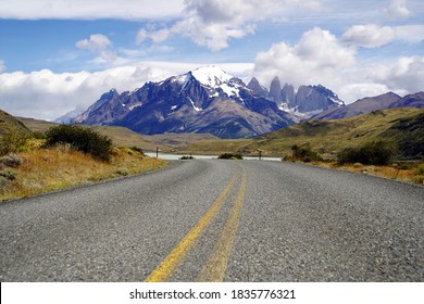 Road To The Torres Del Paine National Park, Chile, Patagonia, South America