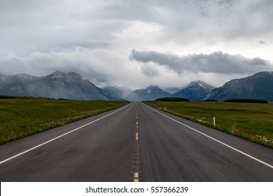 Road Trip Towards Waterton Lakes National Park, Alberta, Canada