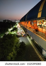 Road View From Noida City Centre Metro