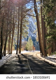 Road Winding Through Yosemite National Park, California.