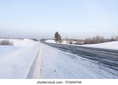 road in winter 